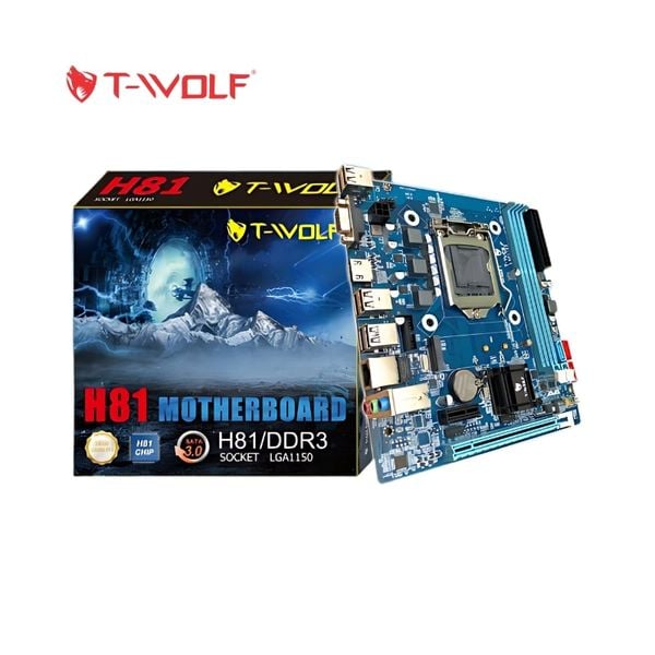 Bo mạch chủ H81 T-Wolf (DDR3, M-ATX, LGA1150)