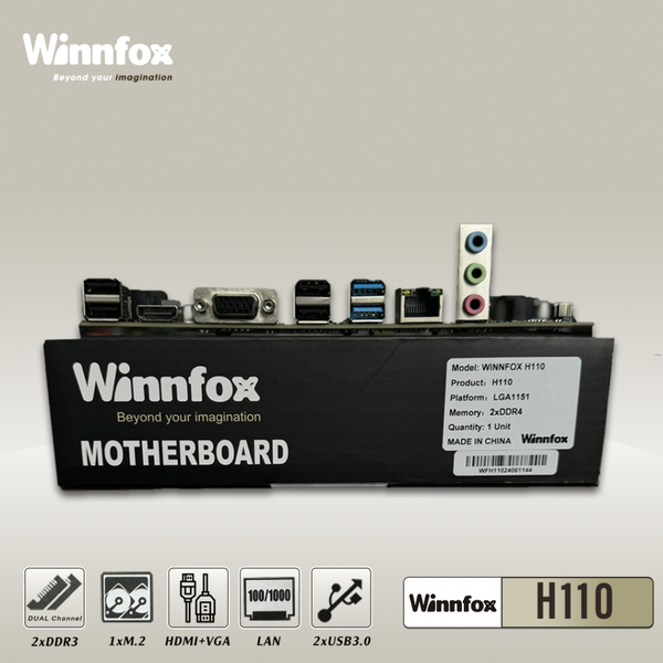 Bo mạch chủ H110 Winnfox (DDR3, ATX, LGA1151)