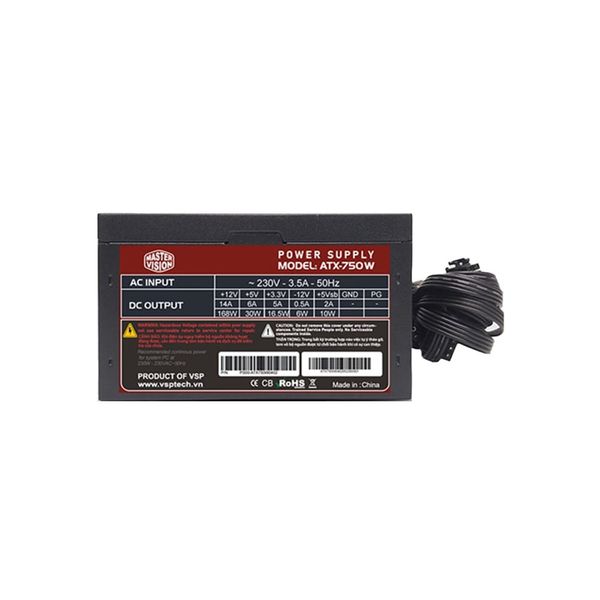 Nguồn Master Vision ATX-750W - Màu đen