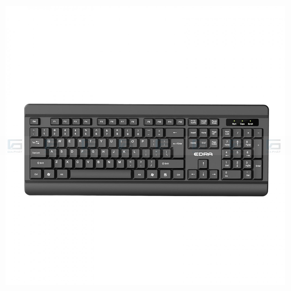 Bàn phím văn phòng cao cấp EDRA EK508 104 phím - Màu đen