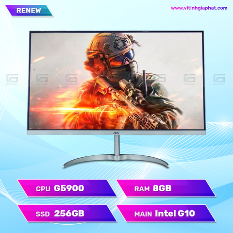 All In One AOC A24 G5900 | Full HD | 256GB | RAM 8GB | Loa - Wifi (RENEW)