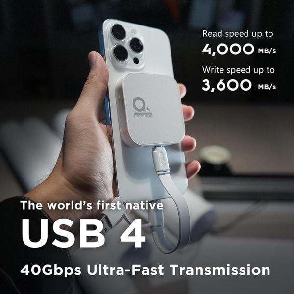 SSD di động ARES Q4, USB 3.2 Gen 3x2, Up to 4000/3600 MB/s