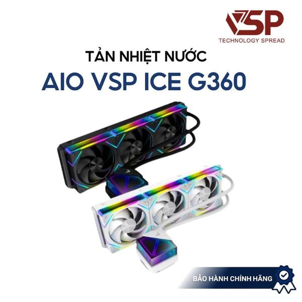 Tản Nhiệt Nước AIO VSP ICE G360 ARGB 360mm TDP 300W