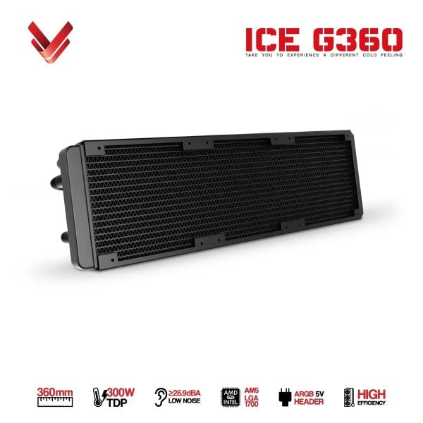 Tản Nhiệt Nước AIO VSP ICE G360 ARGB 360mm TDP 300W