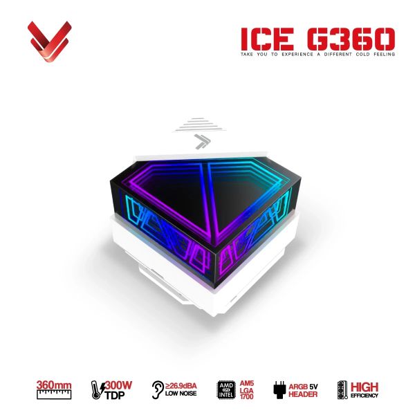 Tản Nhiệt Nước AIO VSP ICE G360 ARGB 360mm TDP 300W