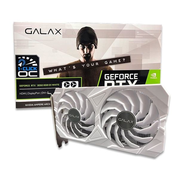 Card màn hình GALAX RTX 3050 6GB EX Geforce - Màu trắng