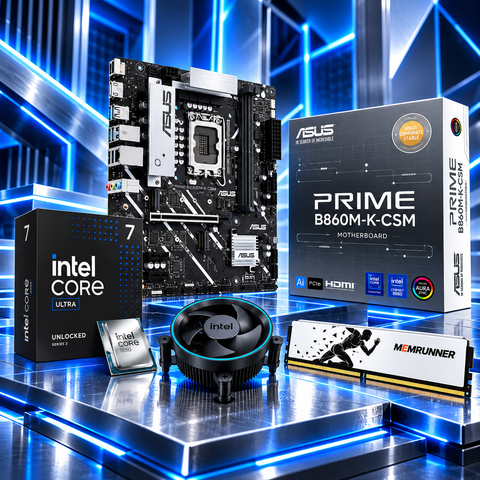 Combo Mainboard ASUS PRIME B860 - Ultra 7 265 Tray - Ram 16G/4800
