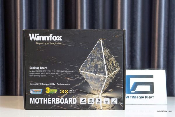 Bo mạch chủ H61 Winnfox (DDR3, M-ATX, LGA1155)