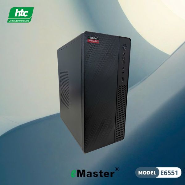 Thùng máy văn phòng eMaster E6551 - Màu Đen