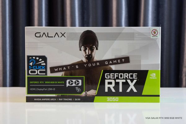 Card màn hình GALAX RTX 3050 6GB EX Geforce - Màu trắng
