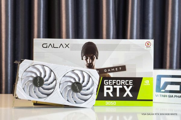Card màn hình GALAX RTX 3050 6GB EX Geforce - Màu trắng