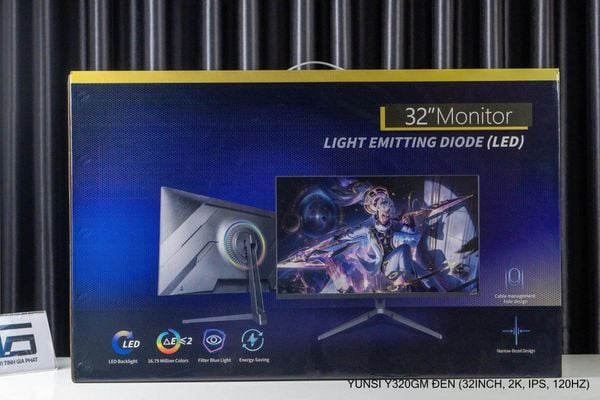 Yunsi Gaming Y320GM 2K 180Hz (QHD, IPS, HDMI + DP, 1ms) - Màu trắng