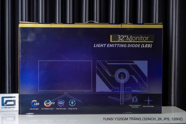 Yunsi Y320GM 32 Inch Phẳng (120Hz, 1ms, 2K QHD, IPS) - Màu trắng