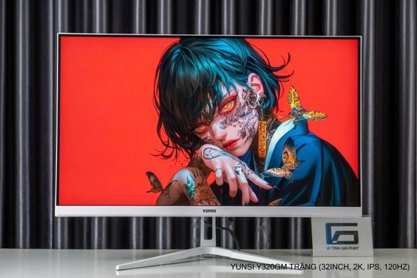 Yunsi Gaming Y320GM 2K 180Hz (QHD, IPS, HDMI + DP, 1ms) - Màu trắng