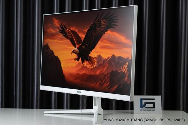 Yunsi Gaming Y320GM 2K 180Hz (QHD, IPS, HDMI + DP, 1ms) - Màu trắng