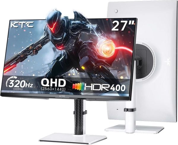 Màn hình KTC H27E6 320Hz OC (27 inch, 2K-QHD, 320Hz (OC), Fast IPS, 1ms) - Màu đen