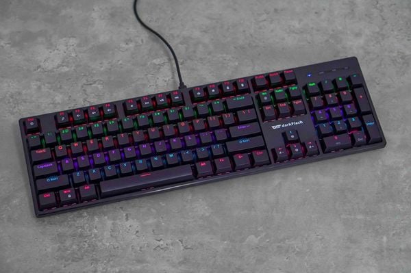Bàn phím Gaming có dây Darkflash DK100 Blue Switch - Màu đen