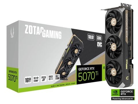 Card màn hình Zotac GeForce RTX 5070 Ti 16GB SOLID CORE OC