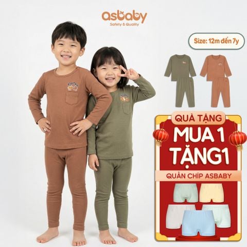 Bộ Dài Thu Đông Asbaby Gentle AST417