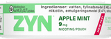  ZYN Apple Mint ( Táo Bạc Hà Lạnh ) Slim Strong 9mg 