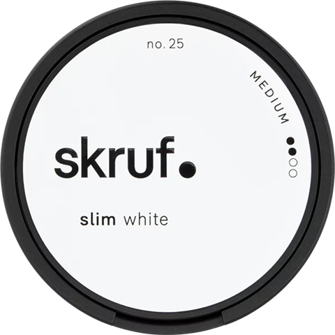  Skruf No. 25 Medium White ( Thuốc Lá Bergamot Hoa Hồng ) Slim 10.4mg 