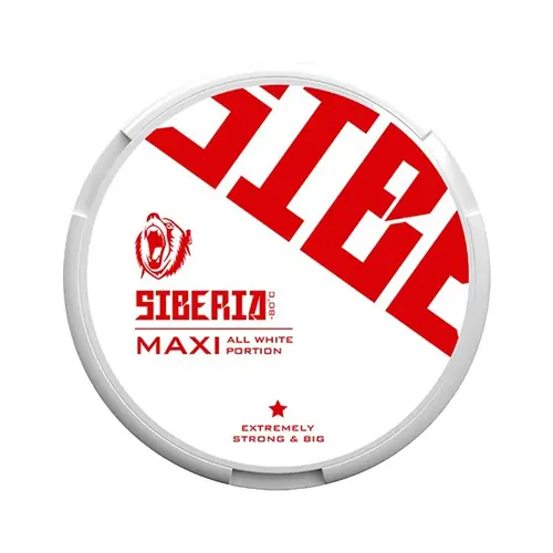  SIBERIA All White Maxi Nicotine ( Bạc Hà ) Slim Ultra Strong 49.5mg 