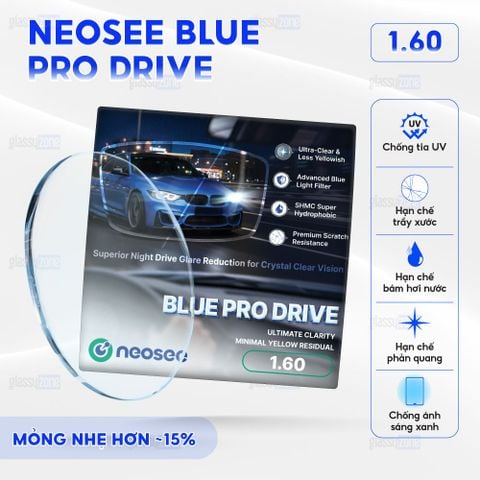 Tròng kính chống chói Neosee Blue Pro Drive