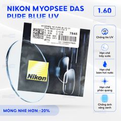 Tròng kính Nikon Myopsee DAS Pure Blue UV