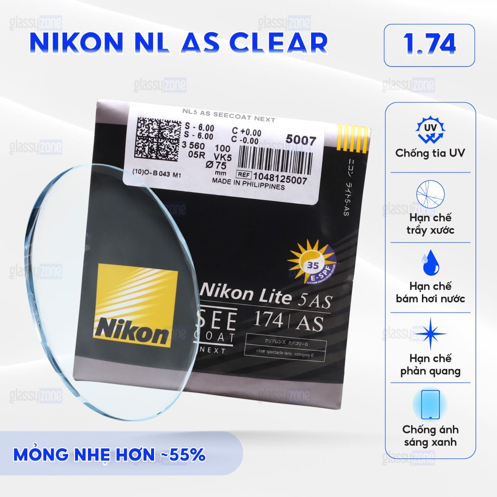 Tròng kính Nikon NL AS Clear