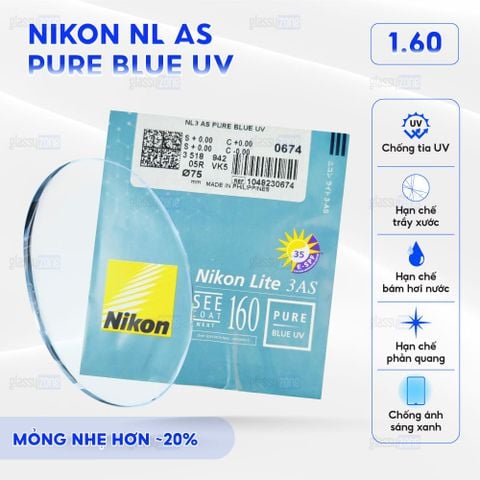 Tròng kính Nikon NL AS Pure Blue UV