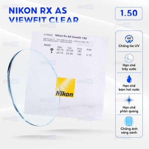 Tròng kính đánh Nikon Rx AS Viewfit Clear