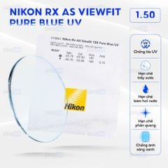 Tròng kính đánh Nikon Rx AS Viewfit Pure Blue UV