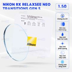 Tròng kính đánh Nikon Rx Relaxsee Neo Transitions Gen S