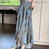  Chân Váy Dài Xếp Ly Loang Màu – Cá Tính, Thoải Mái, Dễ Phối 