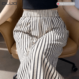  Quần Suông Kẻ Sọc Dọc Lưng Chun – Dáng Đẹp, Dễ Mặc, Cực Tôn Chân 