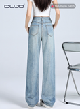  Quần Jeans Nữ Ống Rộng – Dáng Suông, Cạp Cao, Hack Dáng, Mặc Siêu Thoải Mái 
