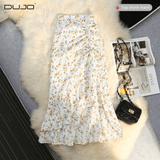  Chân Váy Dài Hoa Nhí Xếp Nhún – Dịu Dàng, Nữ Tính, Tôn Dáng 