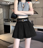  Chân Váy Denim Xếp Ly Vintage – Tôn Dáng & Dễ Phối 