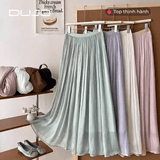  Chân Váy Xếp Ly Dài Màu Pastel – Bay Bổng, Nữ Tính, Dễ Phối 