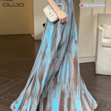  Chân Váy Dài Xếp Ly Loang Màu – Cá Tính, Thoải Mái, Dễ Phối 