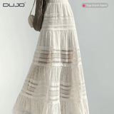  Chân Váy Dài Xếp Ly Viền Ren – Bay Bổng, Nữ Tính, Dễ Phối 