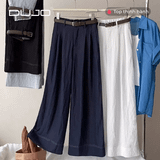  Quần Suông Linen Kèm Thắt Lưng – Mát Mẻ, Thanh Lịch, Dễ Phối 