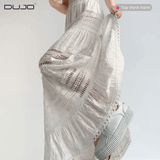  Chân Váy Dài Xếp Ly Viền Ren – Bay Bổng, Nữ Tính, Dễ Phối 