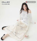  Chân Váy Dài A-Line Họa Tiết Graffiti – Phóng Khoáng & Đậm Chất Nghệ 