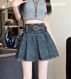  Chân Váy Denim Xếp Ly Vintage – Tôn Dáng & Dễ Phối 