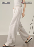  Quần Ống Rộng Nữ Chất Tencel Linen – Dáng Suông, Chống Nhăn, Thoáng Mát, Siêu Thanh Lịch 