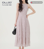  Váy Voan Thêu Hoa Cổ Yếm – Bay Bổng & Thanh Khiết 