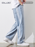  Quần Jeans Nam – Ống Suông Thẳng, Cạp Vừa, Thoáng Mát 