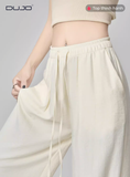  Quần Nữ Ống Rộng Ice Silk – Thoáng Mát, Chống Nắng, Dáng Rộng Sang Xịn 
