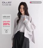  Áo Nơ Bay Dáng Rộng – Hồng Pastel Ngọt Dịu 